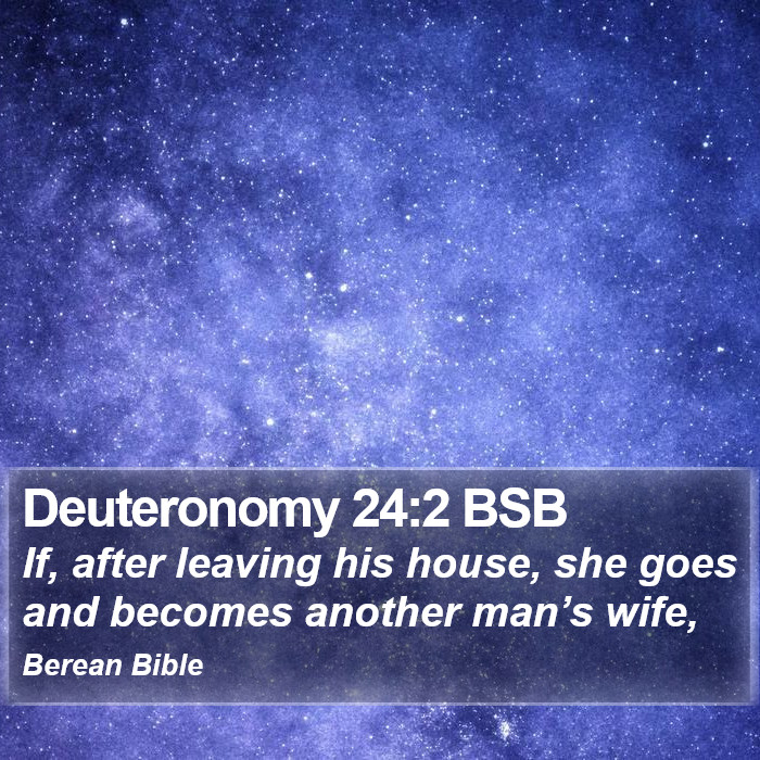 Deuteronomy 24:2 BSB Bible Study