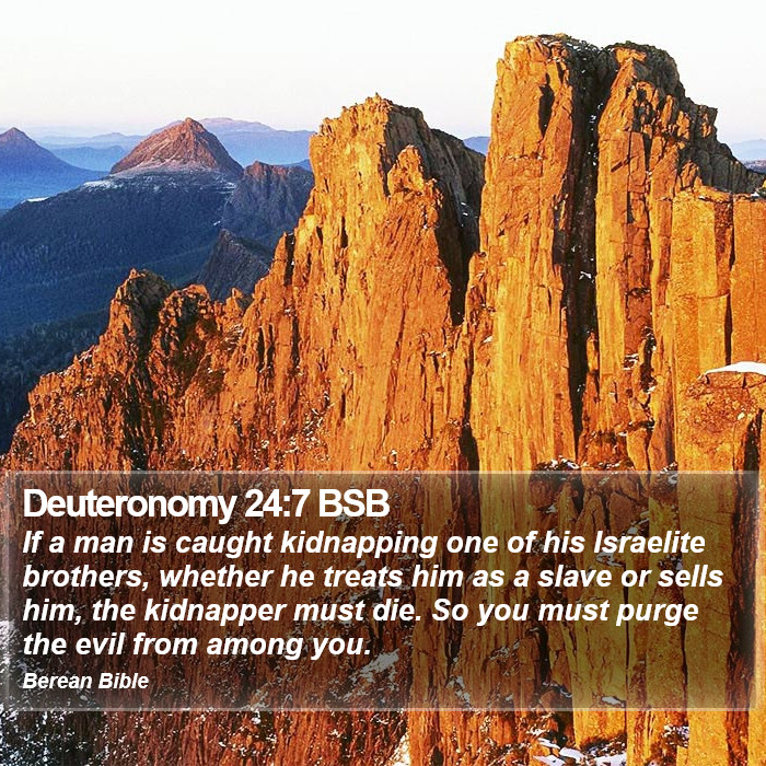 Deuteronomy 24:7 BSB Bible Study