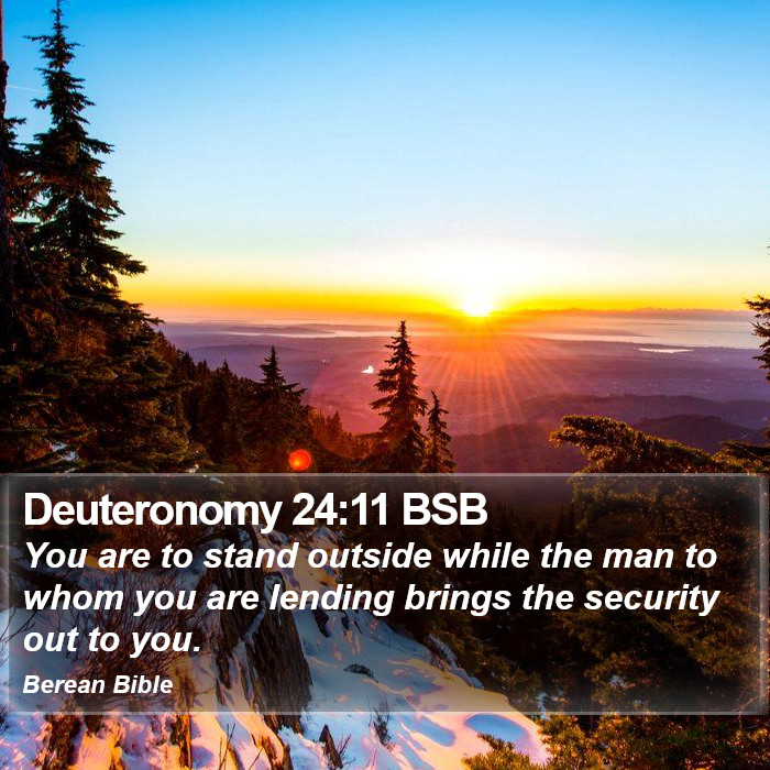 Deuteronomy 24:11 BSB Bible Study