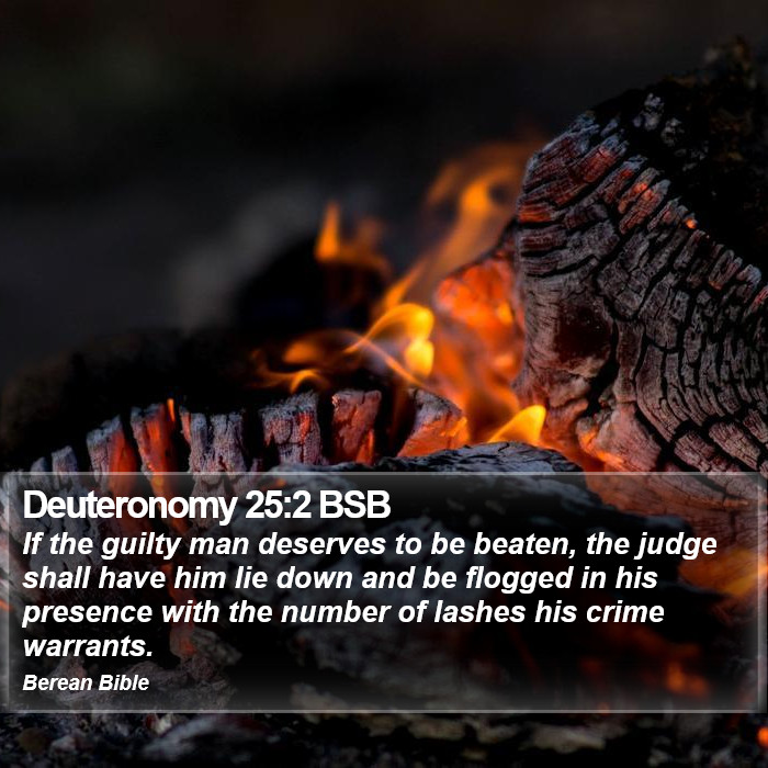 Deuteronomy 25:2 BSB Bible Study