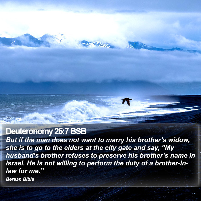 Deuteronomy 25:7 BSB Bible Study