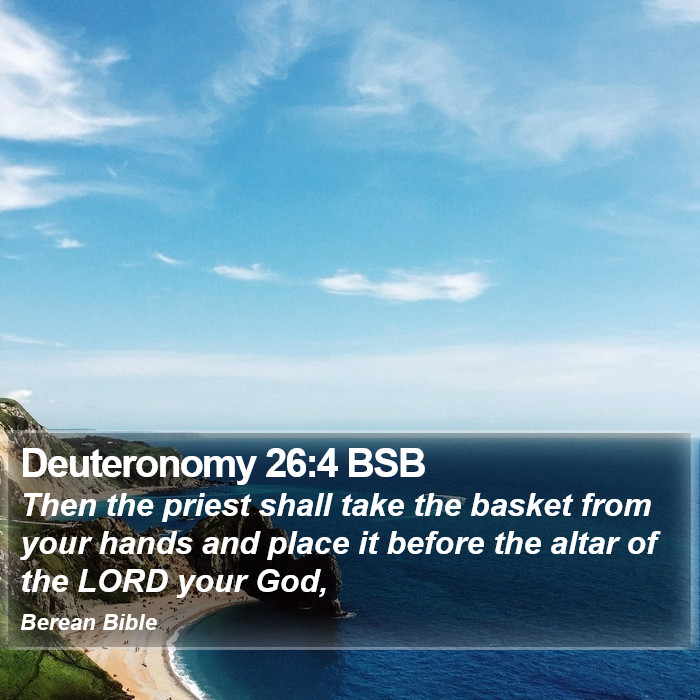 Deuteronomy 26:4 BSB Bible Study