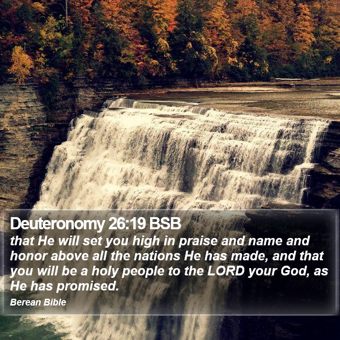 Deuteronomy 26:19 BSB Bible Study