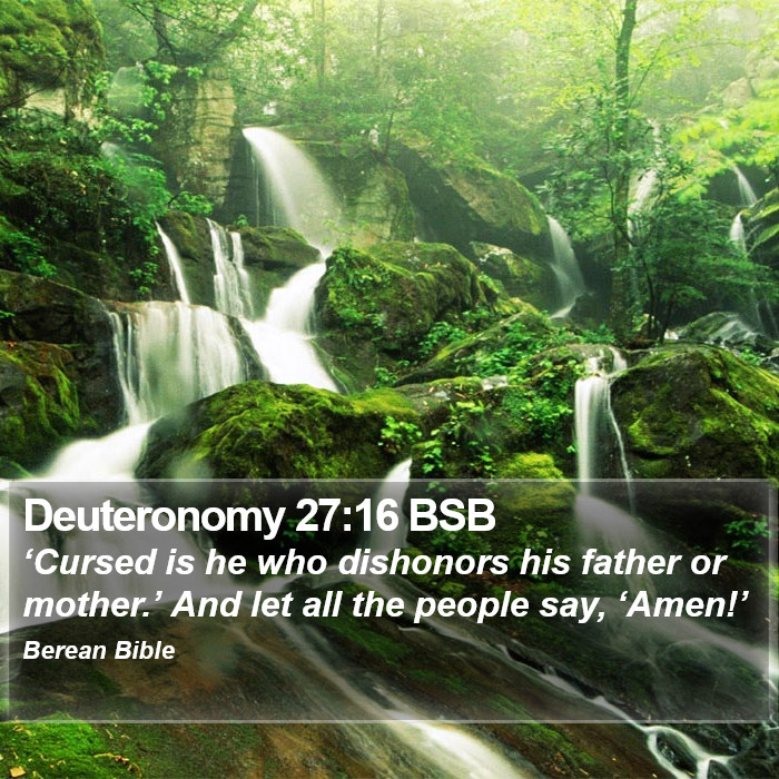 Deuteronomy 27:16 BSB Bible Study