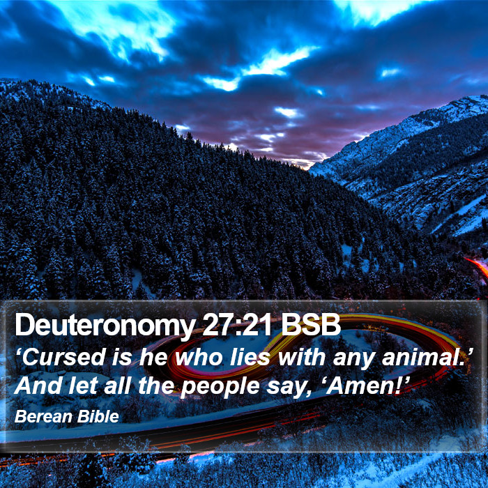 Deuteronomy 27:21 BSB Bible Study