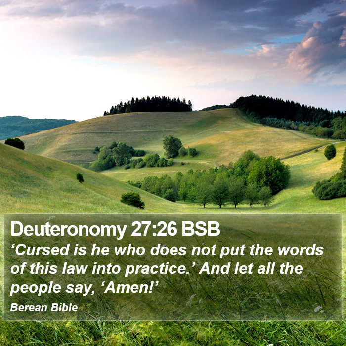 Deuteronomy 27:26 BSB Bible Study