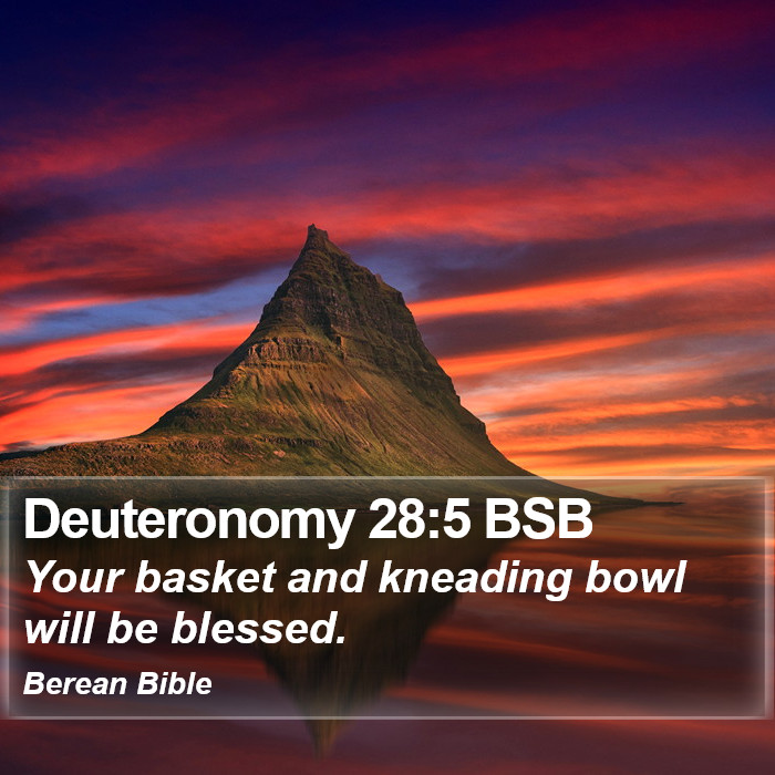 Deuteronomy 28:5 BSB Bible Study