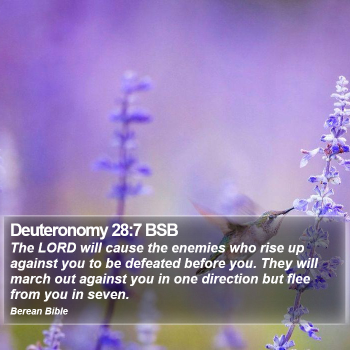 Deuteronomy 28:7 BSB Bible Study