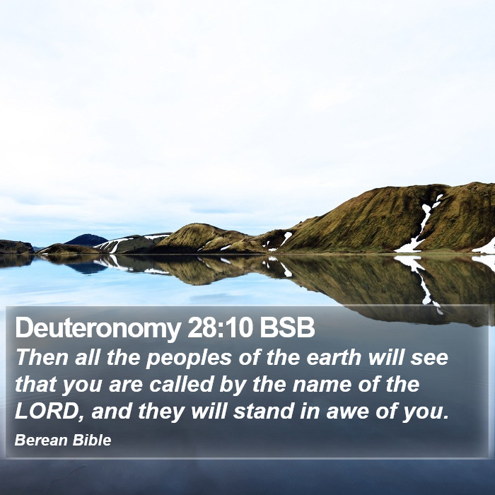 Deuteronomy 28:10 BSB Bible Study