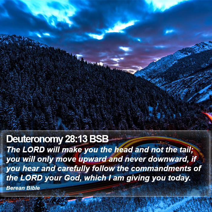 Deuteronomy 28:13 BSB Bible Study