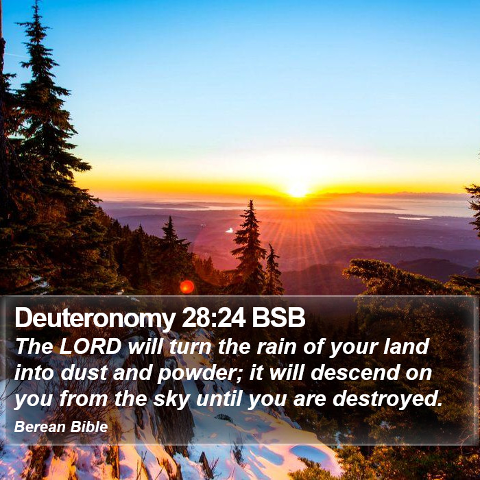 Deuteronomy 28:24 BSB Bible Study