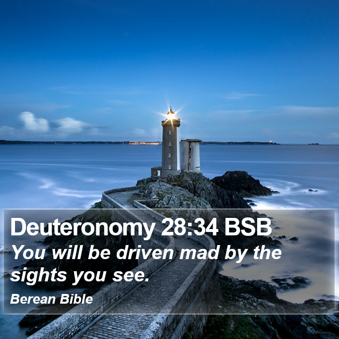 Deuteronomy 28:34 BSB Bible Study