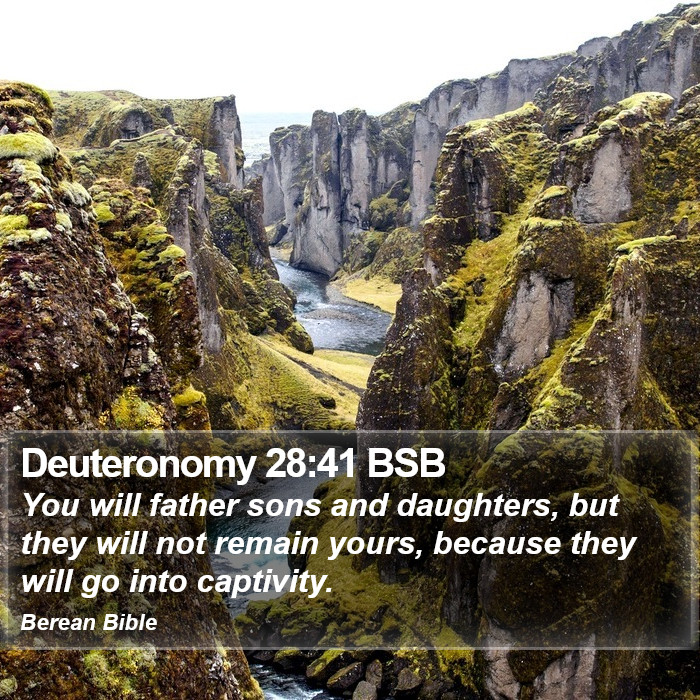 Deuteronomy 28:41 BSB Bible Study