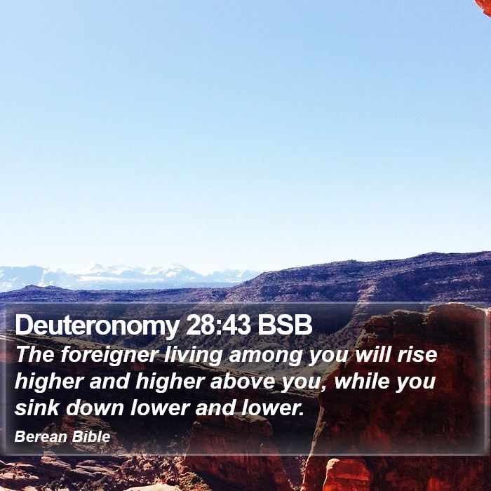 Deuteronomy 28:43 BSB Bible Study