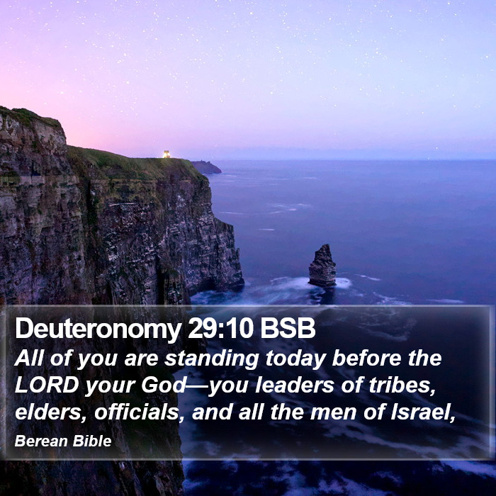 Deuteronomy 29:10 BSB Bible Study