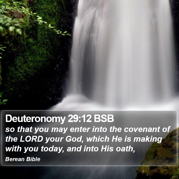 Deuteronomy 29:12 BSB Bible Study