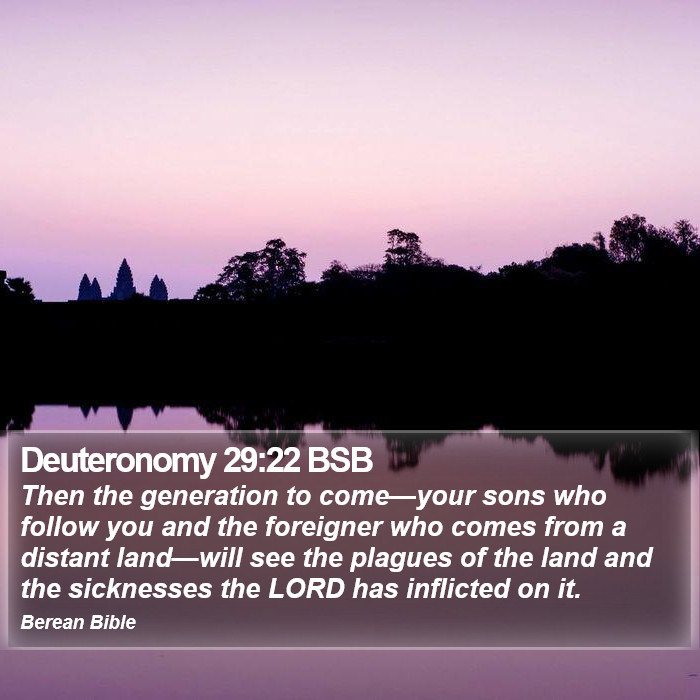 Deuteronomy 29:22 BSB Bible Study