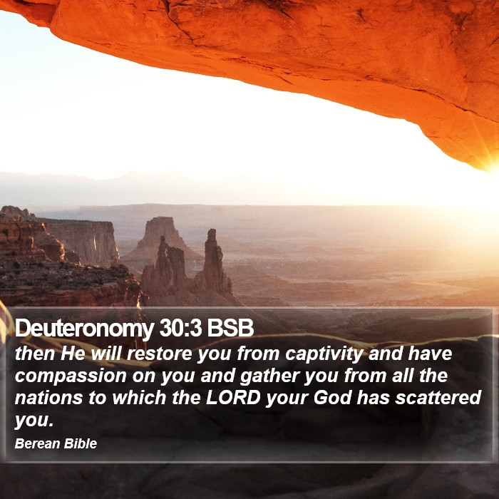 Deuteronomy 30:3 BSB Bible Study