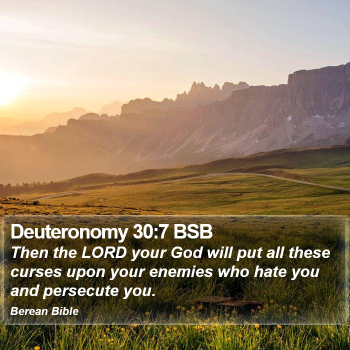 Deuteronomy 30:7 BSB Bible Study