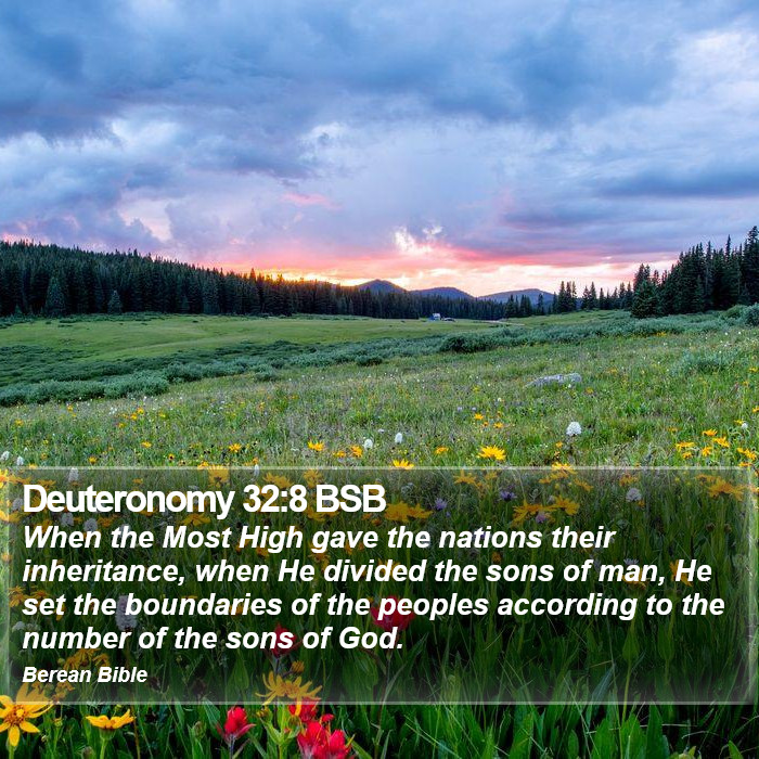 Deuteronomy 32:8 BSB Bible Study