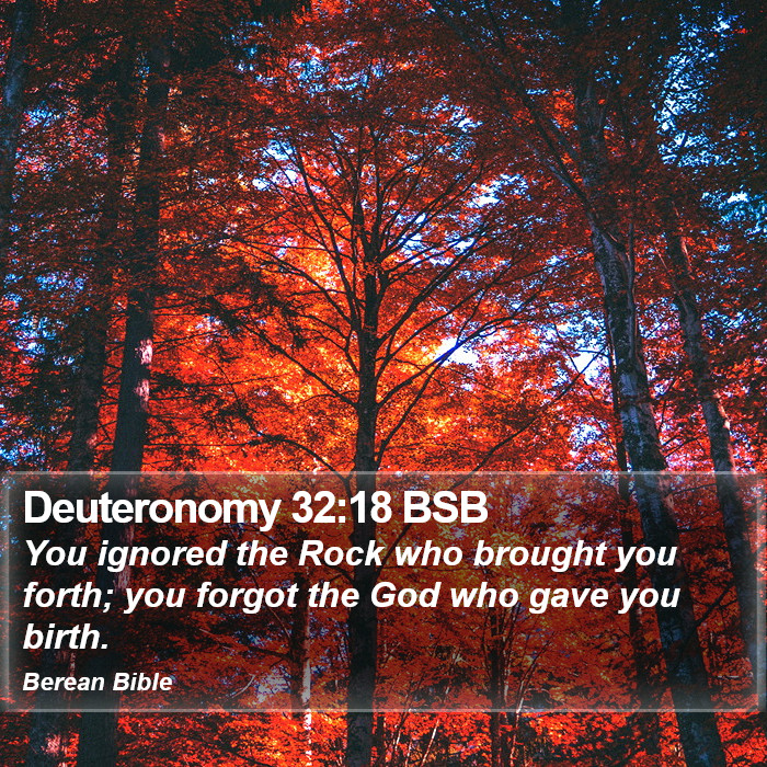 Deuteronomy 32:18 BSB Bible Study