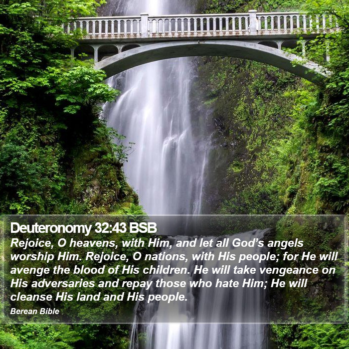 Deuteronomy 32:43 BSB Bible Study