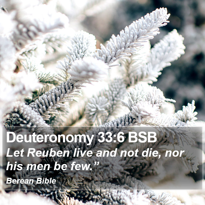 Deuteronomy 33:6 BSB Bible Study