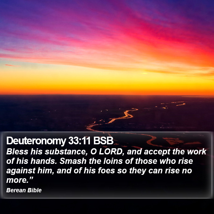 Deuteronomy 33:11 BSB Bible Study