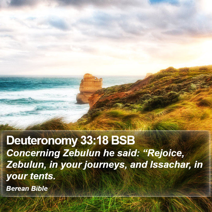 Deuteronomy 33:18 BSB Bible Study