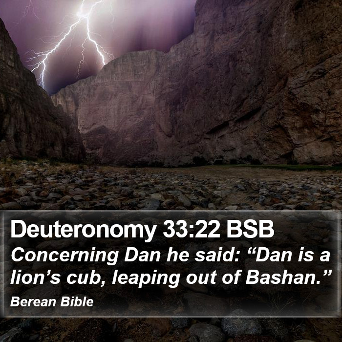 Deuteronomy 33:22 BSB Bible Study