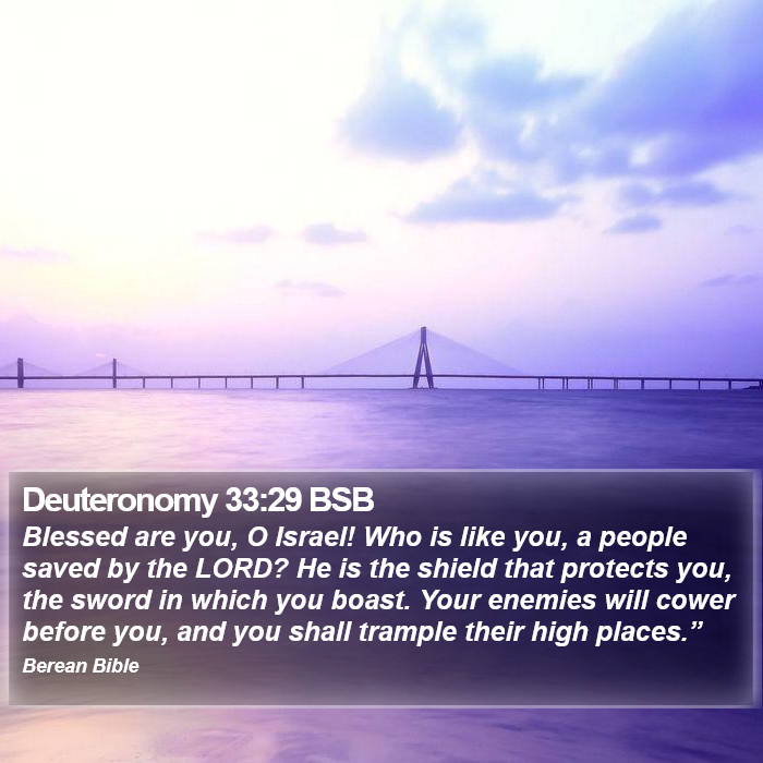 Deuteronomy 33:29 BSB Bible Study