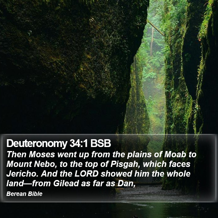 Deuteronomy 34:1 BSB Bible Study