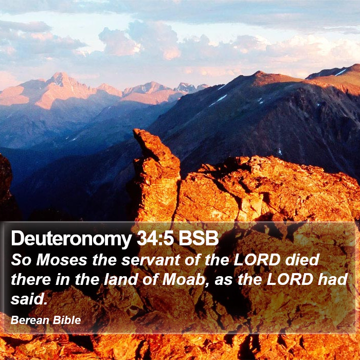 Deuteronomy 34:5 BSB Bible Study