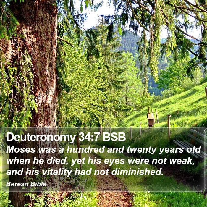 Deuteronomy 34:7 BSB Bible Study