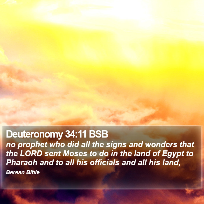 Deuteronomy 34:11 BSB Bible Study