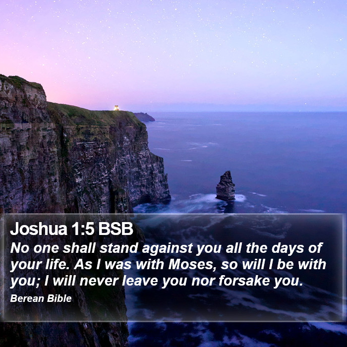 Joshua 1:5 BSB Bible Study