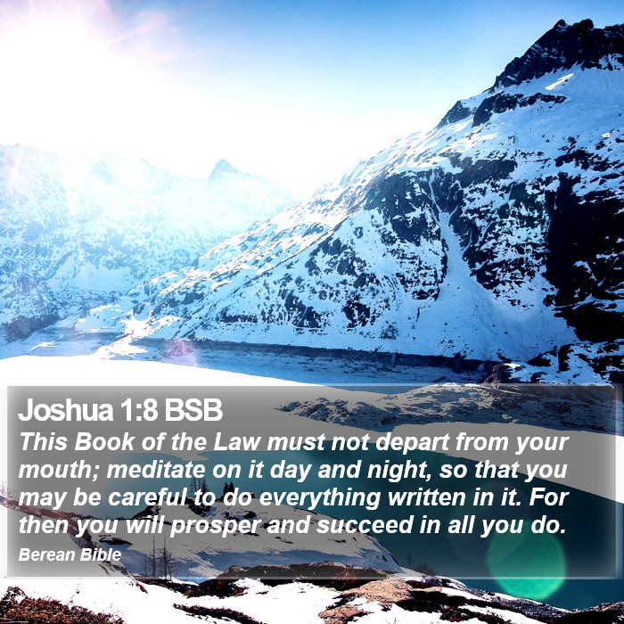 Joshua 1:8 BSB Bible Study