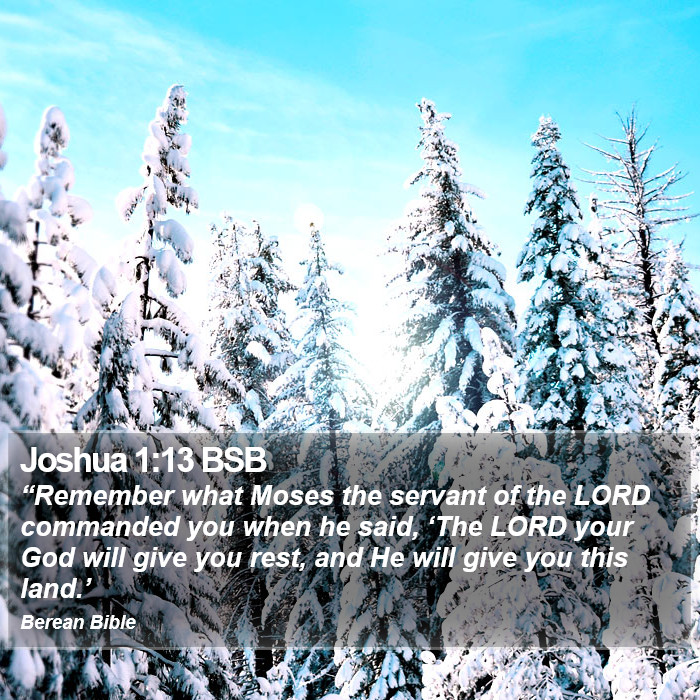 Joshua 1:13 BSB Bible Study