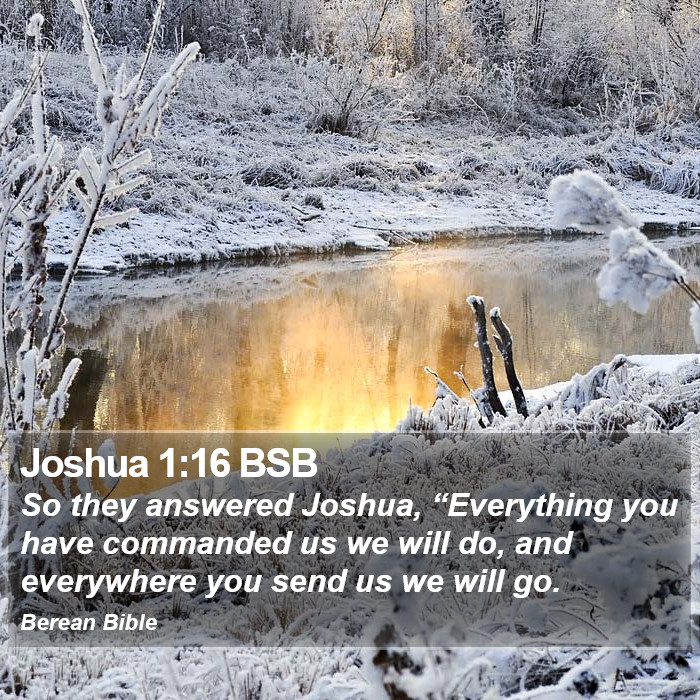 Joshua 1:16 BSB Bible Study