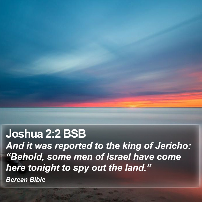 Joshua 2:2 BSB Bible Study