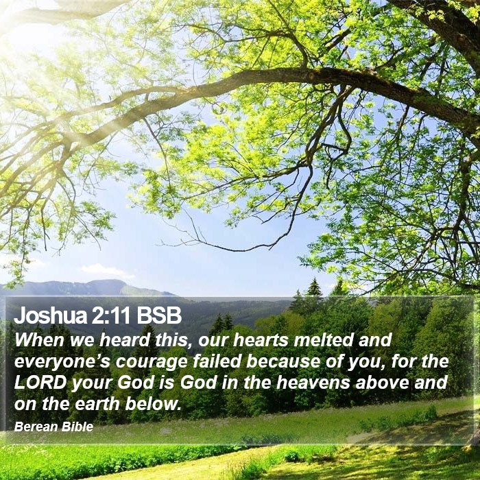 Joshua 2:11 BSB Bible Study