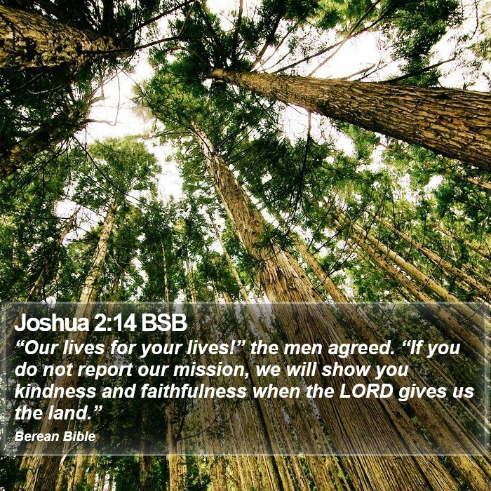 Joshua 2:14 BSB Bible Study