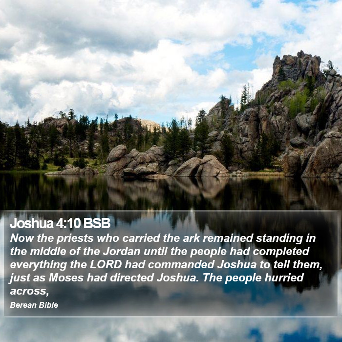 Joshua 4:10 BSB Bible Study