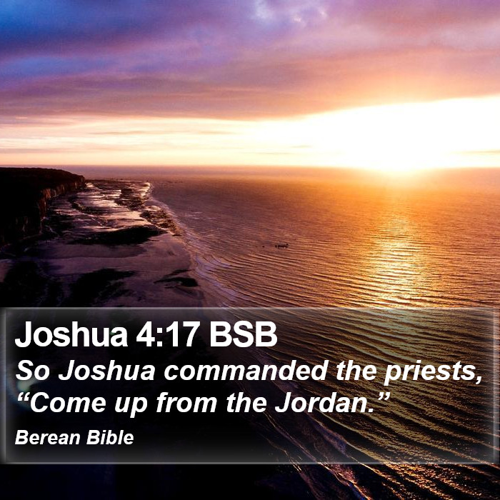 Joshua 4:17 BSB Bible Study