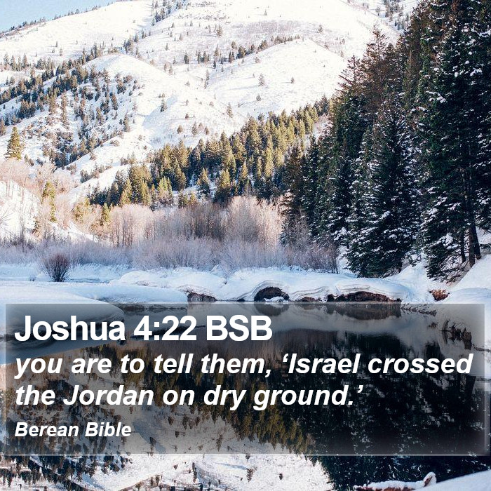 Joshua 4:22 BSB Bible Study