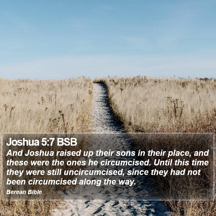 Joshua 5:7 BSB Bible Study