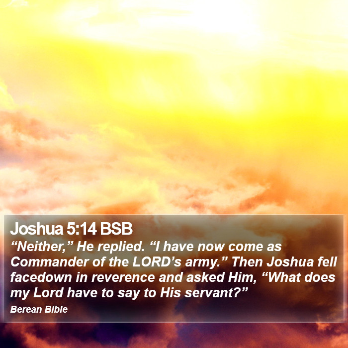 Joshua 5:14 BSB Bible Study