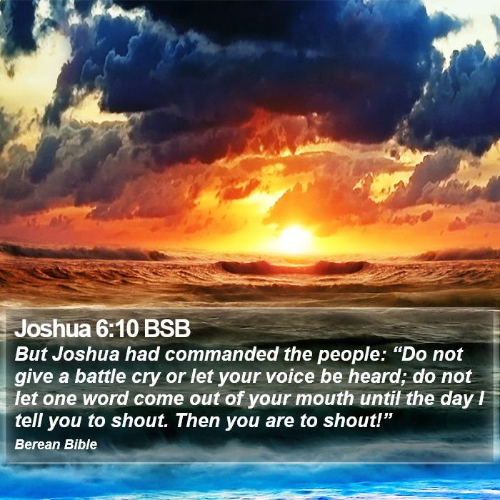 Joshua 6:10 BSB Bible Study