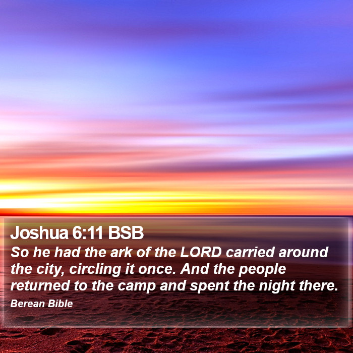 Joshua 6:11 BSB Bible Study