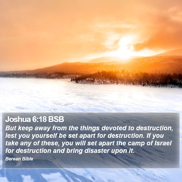 Joshua 6:18 BSB Bible Study